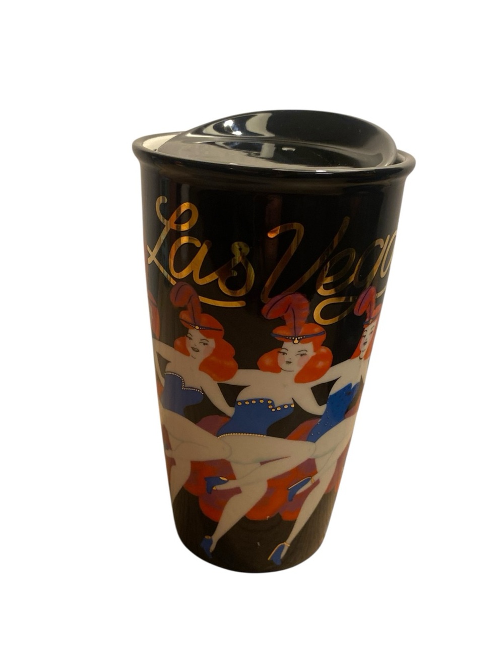 Starbucks 12 oz Las Vegas Showgirls ceramic tumbler